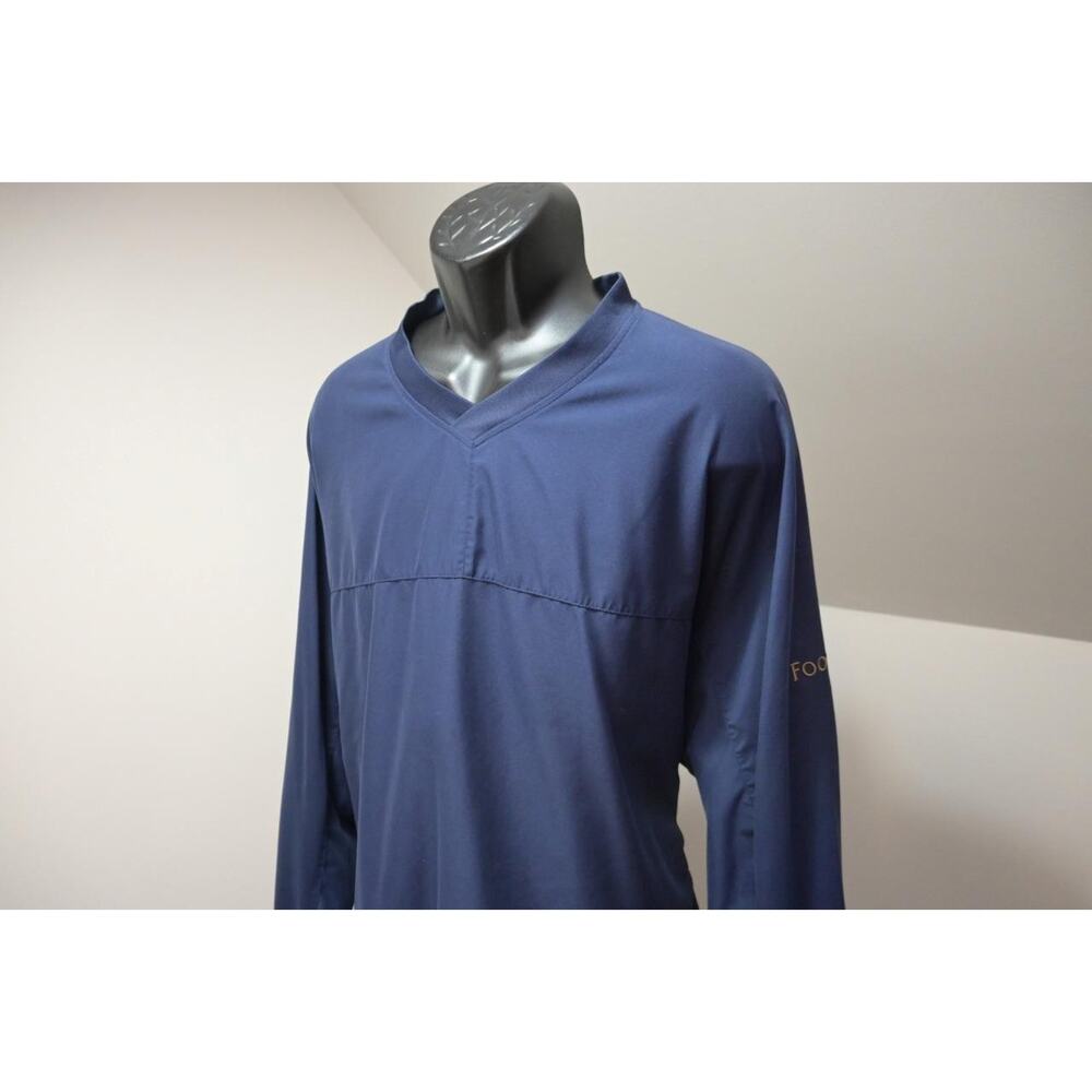 FootJoy V Neck Windbreaker Golf Jacket Dark Blue Long‎ Sleeve Mens Size XL